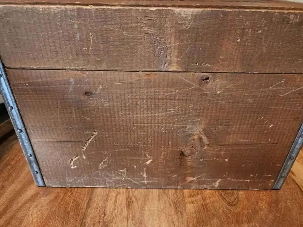 Vintage 1976 Budweiser Anheuser Busch Centennial Wooden Beer Crate Box 1876-1976